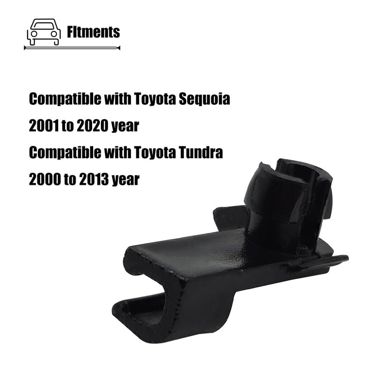 LXROAR01 2PCS Hood Safety Catch Snap Compatible with Toyota Sequoia 2001 to 2020 Year, for Tundra 2000 to 2013 Year, for 69759-0C010 Hood Clips - Image 3